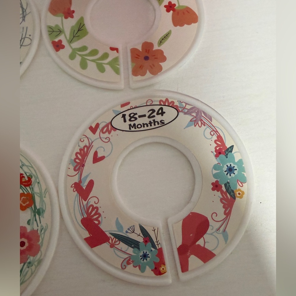 Baby Closet Dividers – Floral Nursery Clothing Organizers (0–24 Months) - Picture 7 of 7